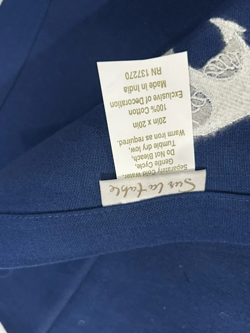 ⚓ Sur La Table Nautical Napkins — Set of 4 | New